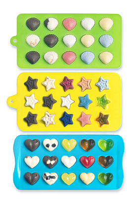 Candy Molds & Ice Cube Trays – Hearts, Stars & Shells