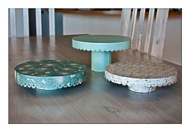 Bee inspired DIY Cake Stands