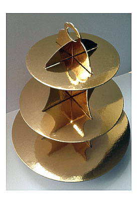 New 3 Tier Cupcake Stand Cardboard Gold By SweetCraftyTools