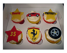 Ferrari cupcakes