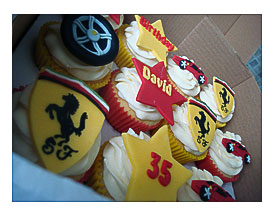 Ferrari cupcakes