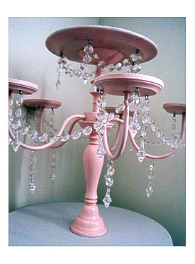 Crystal Chandelier Cake And Cupcake Stand By ShabulousChandeliers