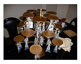Opulent Treasures Chandelier Cupcake Stand