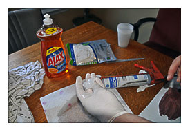 Of The Silicone Showing That The Silicone Was Fully Coated In The Soap