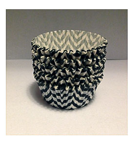 Clearance 50 Count Greaseproof Black Chevron By KLConfections