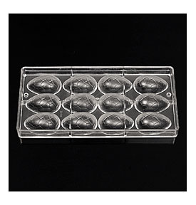 Easter Smooth Egg Clear Polycarbonate Plastic Chocolate Mold DIY