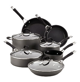 Circulon Momentum Hard Anodized 11 Piece Cookware Set, Gray EBay