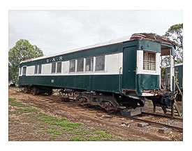 Karoonda. Introduce Park with railway and Mallee farming structures and items. Old Brill railcar or also known as Barwell Bulls.