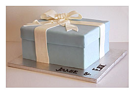 Night Baking Tiffany Box Cake