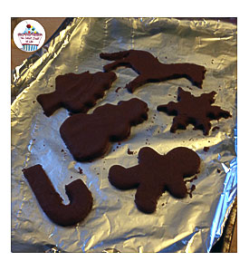 Cookies Are On The Cookie Sheet, Take Your Straw, And Make The Holes