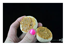 Cut Out A Small Hole In The Center Of Each Cookie. Fill In Each Hole