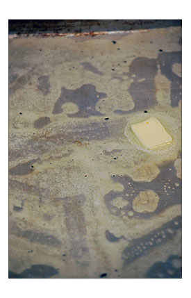 Preheat A Baking Sheet In A 500 Degree Oven. Remove From Oven And Melt