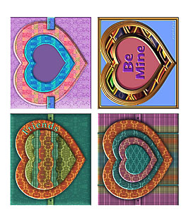 4 more tops for Photo Identification b docket Valentine Cards (or anytime)! free, downloadable, printable