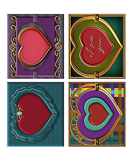 4 tops for Photo Newsletter Valentine Cards (or anytime)! free, downloadable, printable