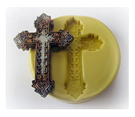 Cross Silicone Mold Resin Polymer Clay Mould