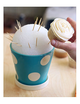 Cupcake Bouquet Disaster