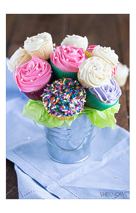 Diy Decorative Cupcake Bouquet Recipe Ingredients And Supplies 1 Craft