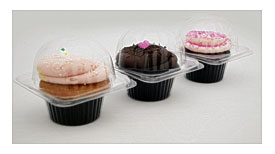 Single Cupcake Clamshell Cupcake Package