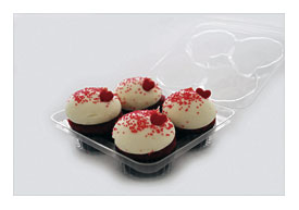 00 Mini Cupcake Clamshell Description 4 Cell Mini Cupcake Clamshell