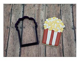 Popcorn Cupcake Cookie Cutter Or Fondant By BobbisCookiesCutters