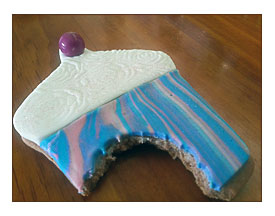 Kiwi Cakes Tutorial Tuesday Frosted Cupcake Cookie