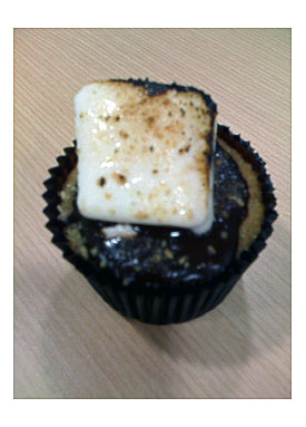 S'mores cupcake from Confections of a Cupcake