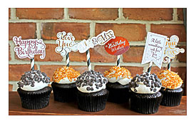 Gold Foiled Cupcake Toppers A Turtle's Life For Me