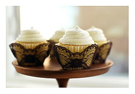 25 Real Brown Lace Cupcake Wrappers Liners By Auniechoochoo