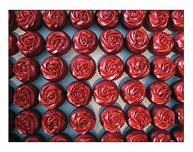 Red Rose Cupcakes