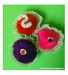 Pom Pom Cupcake Magnets Fun Family Crafts