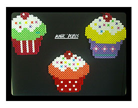 Cupcakes Magnets Multicolor Accessoires De Maison Par Magic perles