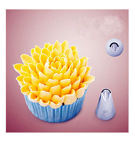 7pcs Leaf Cupcake Decor Stainless Steel Icing Piping Nozzles Set