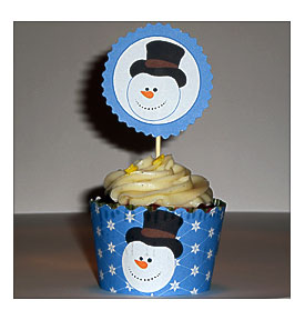 Christmas Cupcake Wrapper 22nd Window At co