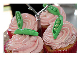 Pea in a Pod Cupcakes