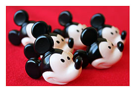 24 Mickey Mouse Cupcake Topper Rings By Catalu On Etsy