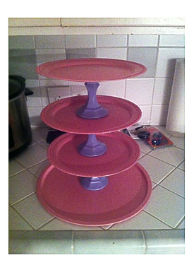 Then Hot Glued The Trays To The Candle Holders This Whole Project