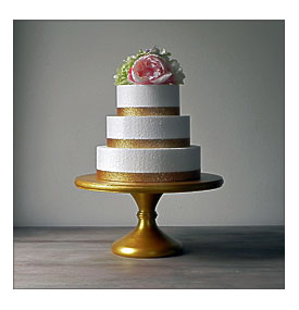 Gold Cake Stand 14 Wedding Gold Cake Topper By EIsabellaDesigns