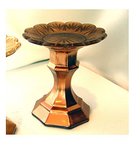 Rose Gold Glass Cupcake Stands 4 Candle Stands By TrayChicParty