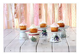 Teacup Cupcake Stand Plate Fruit Holder Tray By OnceUponaTimeFinds