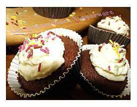 Cupcakes Choco latte Les Gourmandises Tupperware