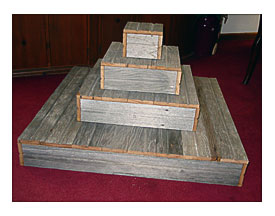 Wood Box Cake Stand Rustic DIY Pinterest Wooden Wedding Cupcake
