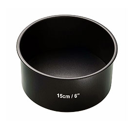 Cookware Masterclass Non Stick Loose Base Deep Cake Pan Round 15cm