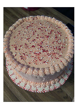 The Cake Box Girls Dark Chocolate Peppermint Cake