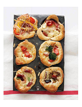 Mini Deep Dish Pizzas Recipe & Video Martha Stewart