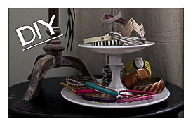 Dollar Tree DIY Jewelry Dessert 2 Tier Display Stand YouTube