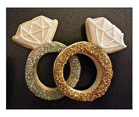 Engagement Ring Cookies Lauren's Cookie Jar
