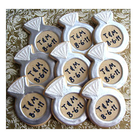 Personalized Diamond Ring Cookies Diamond Ring By Lorisplace