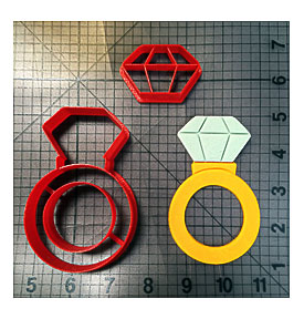 Diamond Ring 101 Cookie Cutter Set