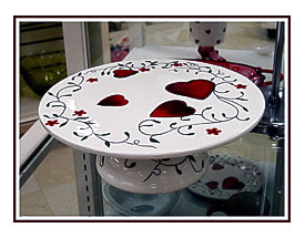 Valentine Cake Plate