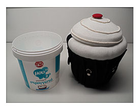 Attempt Is A Cupcake Bag Made From A Sturdy Greek Yogurt Container